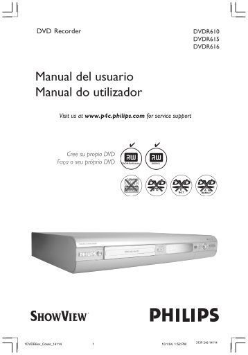 Philips Lecteur/enregistreur de DVD - Mode dâemploi - ESP