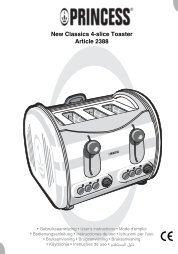 Princess New Classics Toaster 4-Slice - 142388 - 142388_Manual.pdf