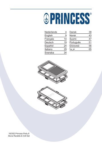 Princess Party 8 Stone, Raclette & Grill Set - 162352 - 162352_Manual.pdf