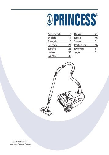 Princess Vacuum Cleaner Desert - 332928 - 332928_Manual.pdf