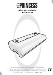 Princess Silver Vacuum Sealer - 492966 - 492966_Manual.pdf