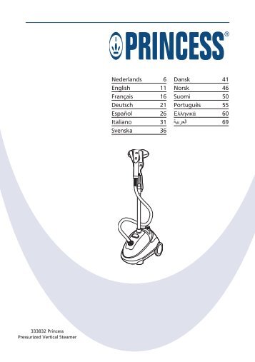 Princess Pressurized Vertical Steamer - 333832 - 333832_Manual.pdf