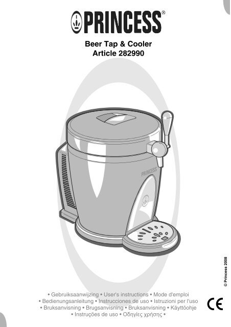 Princess Silver Beer Tap &amp; Cooler - 282990 - 282990_manual.pdf