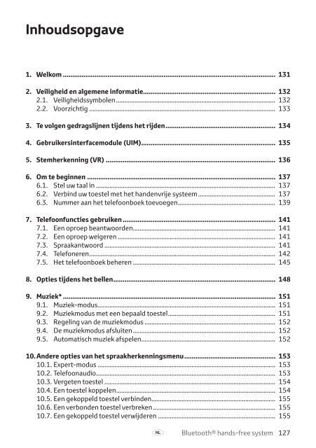 Toyota Bluetooth hands - PZ420-I0290-ME - Bluetooth hands-free system (English French German Dutch Italian) - Manuale d'Istruzioni