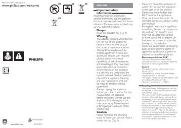 Philips Beardtrimmer series 5000 Tondeuse barbe de 3 jours - Instructions avant utilisation - ENG