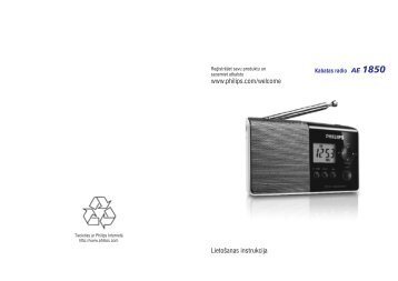 Philips Radio portable - Mode dâemploi - LAV