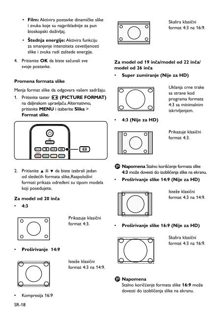 Philips TV LCD - Mode d&rsquo;emploi - SRP