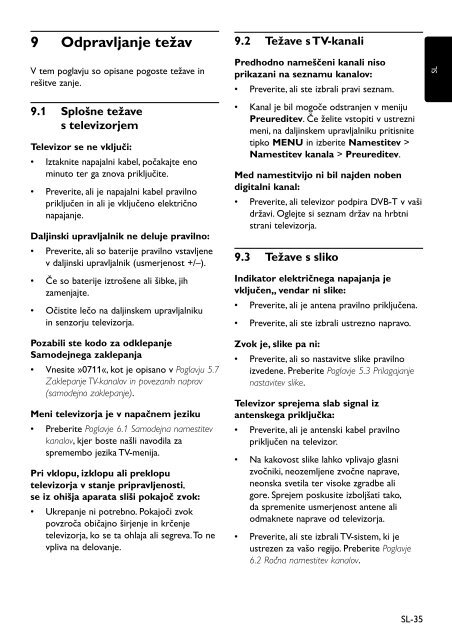 Philips TV LCD - Mode d&rsquo;emploi - SLV