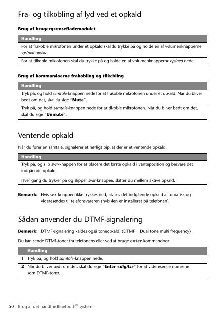 Toyota Bluetooth SWC English Danish Finnish Norwegian Swedish - PZ420-00291-NE - Bluetooth SWC English Danish Finnish Norwegian Swedish - Manuale d'Istruzioni