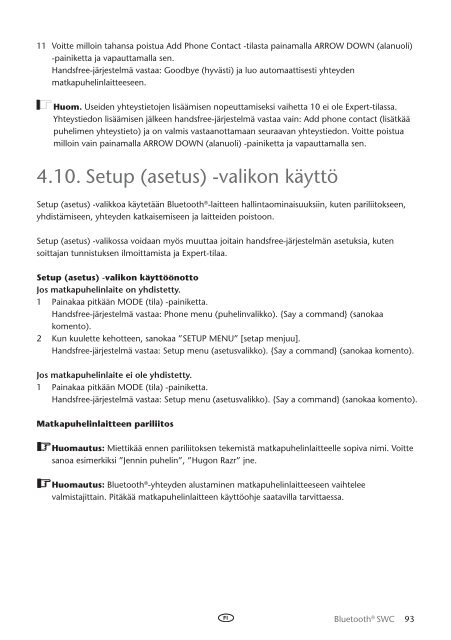 Toyota Bluetooth SWC English Danish Finnish Norwegian Swedish - PZ420-00296-NE - Bluetooth SWC English Danish Finnish Norwegian Swedish - Manuale d'Istruzioni