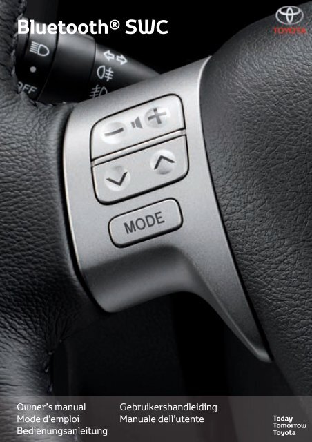 Toyota Bluetooth SWC - PZ420-T0290-ME - Bluetooth SWC (English French German Dutch Italian) - Manuale d'Istruzioni