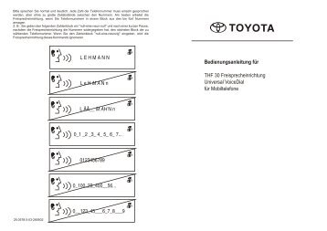 Toyota THF - Not specified - THF - German - Manuale d'Istruzioni