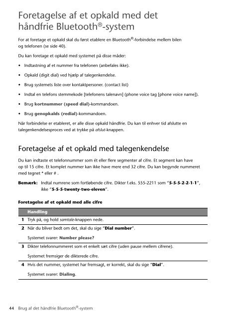 Toyota Bluetooth SWC English Danish Finnish Norwegian Swedish - PZ420-00291-NE - Bluetooth SWC English Danish Finnish Norwegian Swedish - Manuale d'Istruzioni