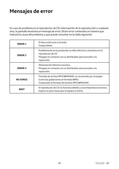 Toyota TAS200 - PZ420-00212-ES - TAS200 (Spanish) - Manuale d'Istruzioni