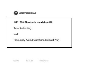 Toyota Bluetooth SWC Trouble Shooting Guide - Not specified - Bluetooth SWC Trouble Shooting Guide - Manuale d'Istruzioni
