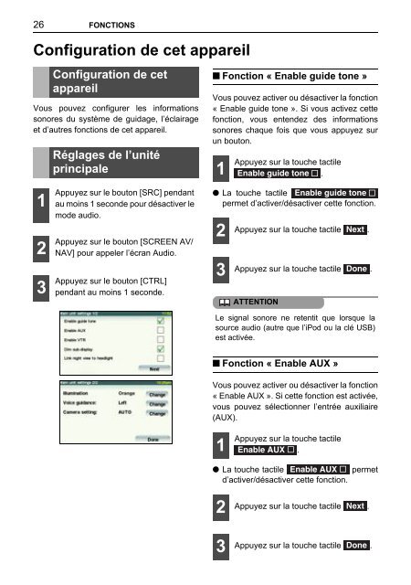 Toyota TNS410 - PZ420-E0333-FR - TNS410 - French - Manuale d'Istruzioni