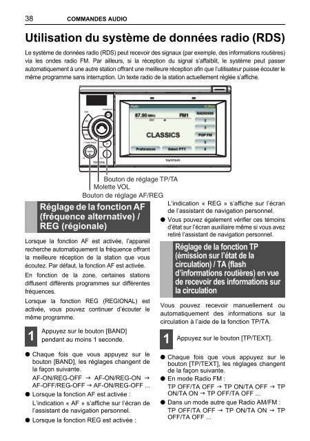 Toyota TNS410 - PZ420-E0333-FR - TNS410 - French - Manuale d'Istruzioni