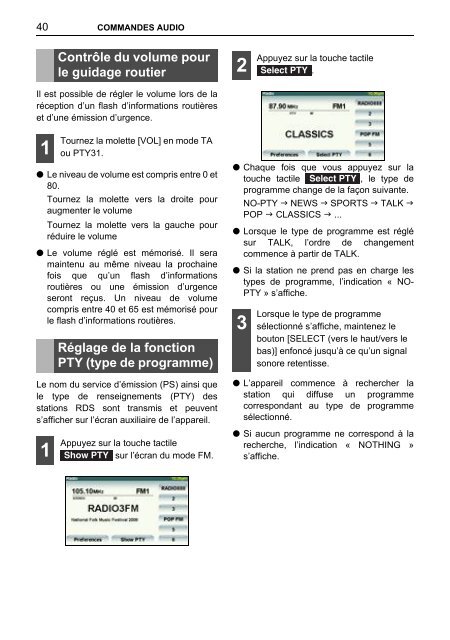 Toyota TNS410 - PZ420-E0333-FR - TNS410 - French - Manuale d'Istruzioni