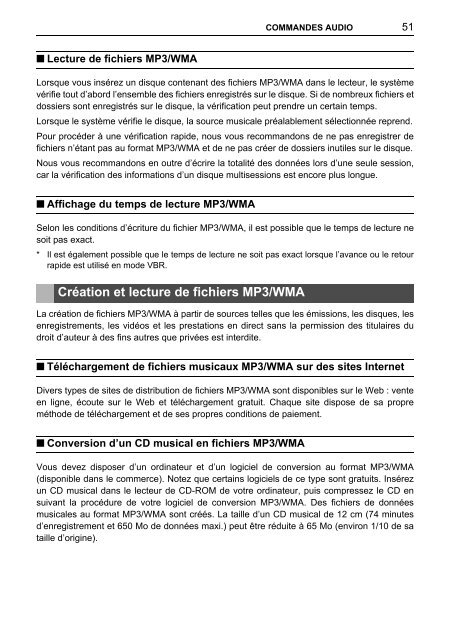 Toyota TNS410 - PZ420-E0333-FR - TNS410 - French - Manuale d'Istruzioni