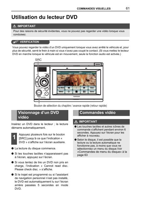 Toyota TNS410 - PZ420-E0333-FR - TNS410 - French - Manuale d'Istruzioni