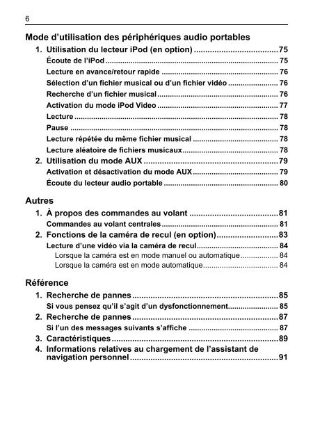 Toyota TNS410 - PZ420-E0333-FR - TNS410 - French - Manuale d'Istruzioni