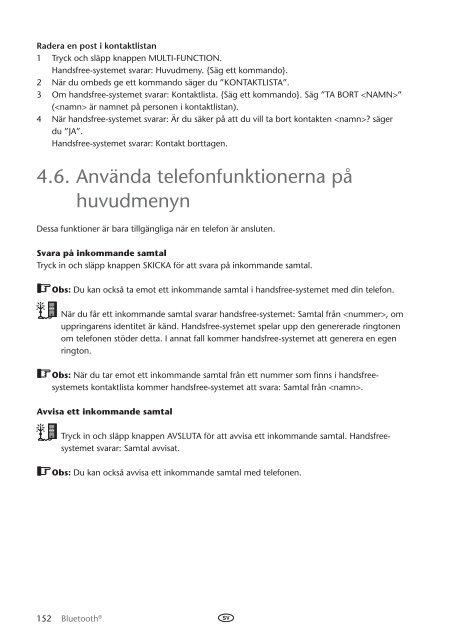 Toyota Bluetooth UIM English Danish Finnish Norwegian Swedish - PZ420-00292-NE - Bluetooth UIM English Danish Finnish Norwegian Swedish - Manuale d'Istruzioni