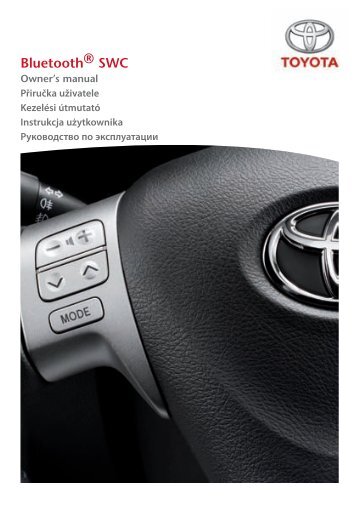 Toyota Bluetooth SWC English Czech Hungarian Polish Russian - PZ420-00296-EE - Bluetooth SWC English Czech Hungarian Polish Russian - Manuale d'Istruzioni