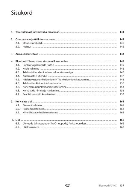 Toyota Bluetooth SWC English Russian Lithuanian Latvian Estonian - PZ420-00293-BE - Bluetooth SWC English Russian Lithuanian Latvian Estonian - Manuale d'Istruzioni