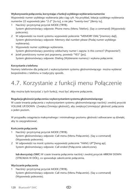 Toyota Bluetooth SWC English Czech Hungarian Polish Russian - PZ420-00293-EE - Bluetooth SWC English Czech Hungarian Polish Russian - Manuale d'Istruzioni