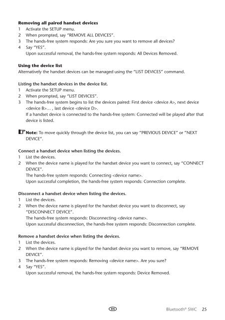 Toyota Bluetooth SWC English Czech Hungarian Polish Russian - PZ420-00293-EE - Bluetooth SWC English Czech Hungarian Polish Russian - Manuale d'Istruzioni