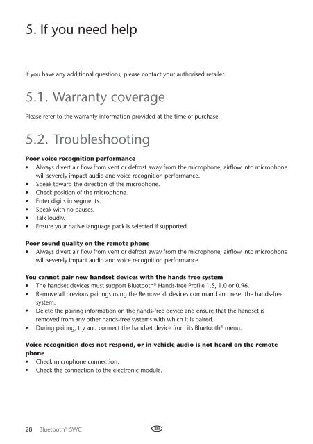 Toyota Bluetooth SWC English Russian Lithuanian Latvian Estonian - PZ420-00296-BE - Bluetooth SWC English Russian Lithuanian Latvian Estonian - Manuale d'Istruzioni