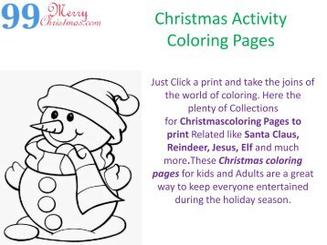 christmas coloring pictures
