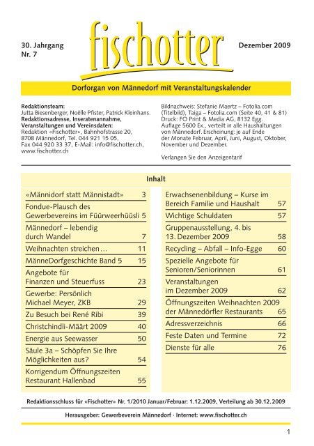 Dezember 2009 Nr. 7 - Fischotter