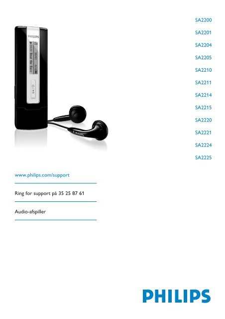 Philips Baladeur audio &agrave; m&eacute;moire flash - Mode d&rsquo;emploi - DAN