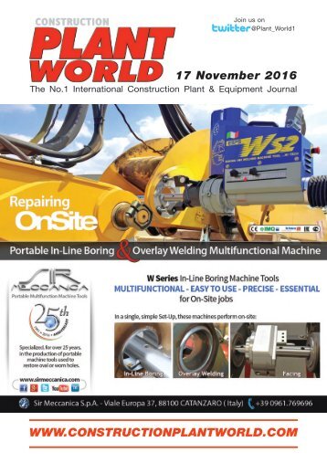 Construction Plant World 17th November 2016