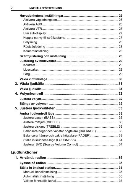 Toyota TNS410 - PZ420-E0333-SV - TNS410 - Manuale d'Istruzioni