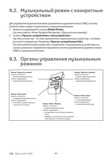 Toyota Bluetooth SWC - PZ420-T0290-EE - Bluetooth SWC (English Czech Hungarian Polish Russian) - Manuale d'Istruzioni