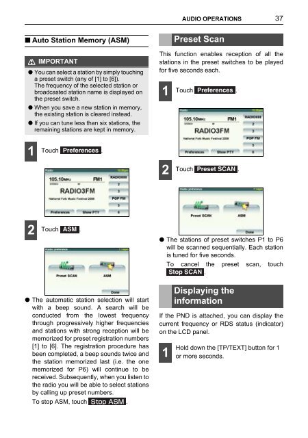 Toyota TNS410 - PZ420-E0333-EN - TNS410 - Manuale d'Istruzioni