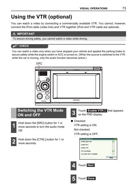 Toyota TNS410 - PZ420-E0333-EN - TNS410 - Manuale d'Istruzioni