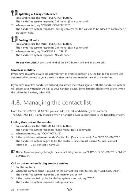 Toyota Bluetooth UIM English Russian Lithuanian Latvian Estonian - PZ420-00295-BE - Bluetooth UIM English Russian Lithuanian Latvian Estonian - Manuale d'Istruzioni