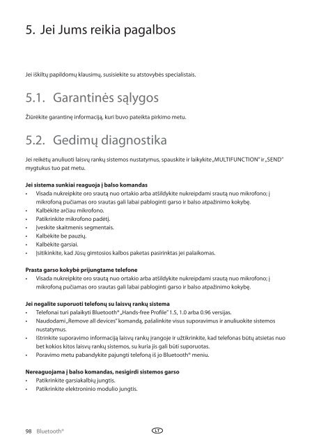 Toyota Bluetooth UIM English Russian Lithuanian Latvian Estonian - PZ420-00295-BE - Bluetooth UIM English Russian Lithuanian Latvian Estonian - Manuale d'Istruzioni