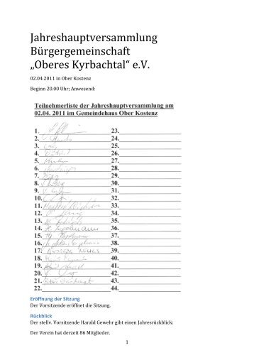 2011-04-02 Kyrbachtal Jahreshauptversamm[...] - Oberes Kyrbachtal