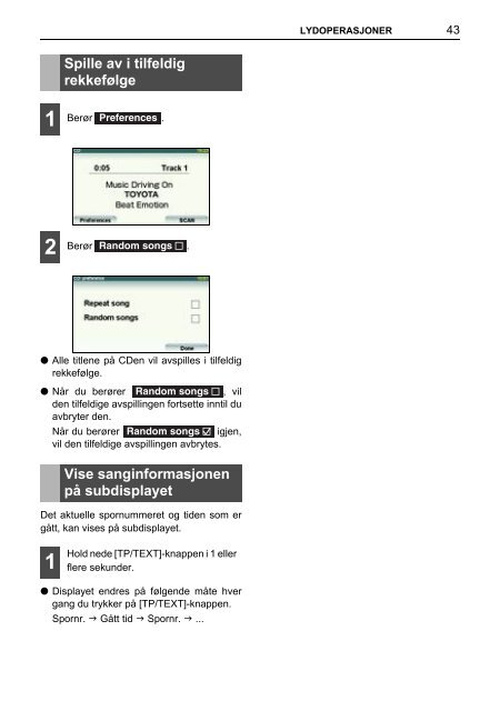 Toyota TNS410 - PZ420-E0333-NO - TNS410 - Manuale d'Istruzioni