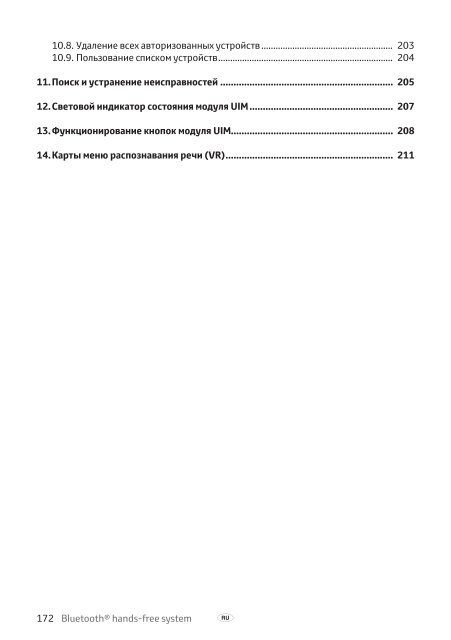 Toyota Bluetooth hands - PZ420-I0290-EE - Bluetooth hands-free system (English Czech Hungarian Polish Russian) - Manuale d'Istruzioni