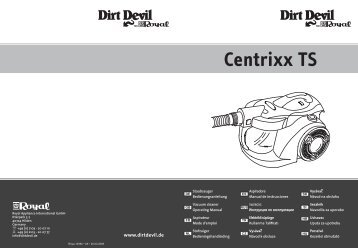 Dirt Devil Centrixx TS - Bedienungsanleitung Dirt Devil Centrixx TS M2614