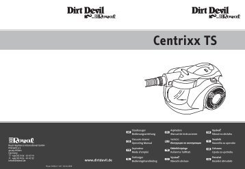 Dirt Devil Centrixx TS - Bedienungsanleitung Dirt Devil Centrixx TS M2613