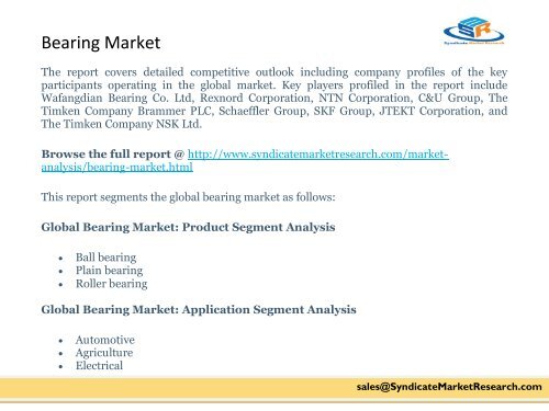 Bearing Market