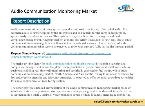 Audio Communication Monitoring