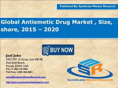 Antiemetic Drug Market
