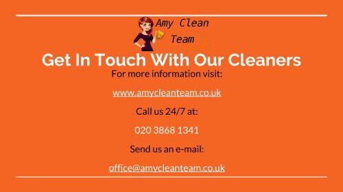 London's Amy Clean Team